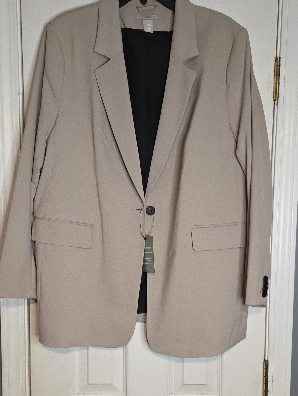 H&M Light Beige Single-Button Blazer